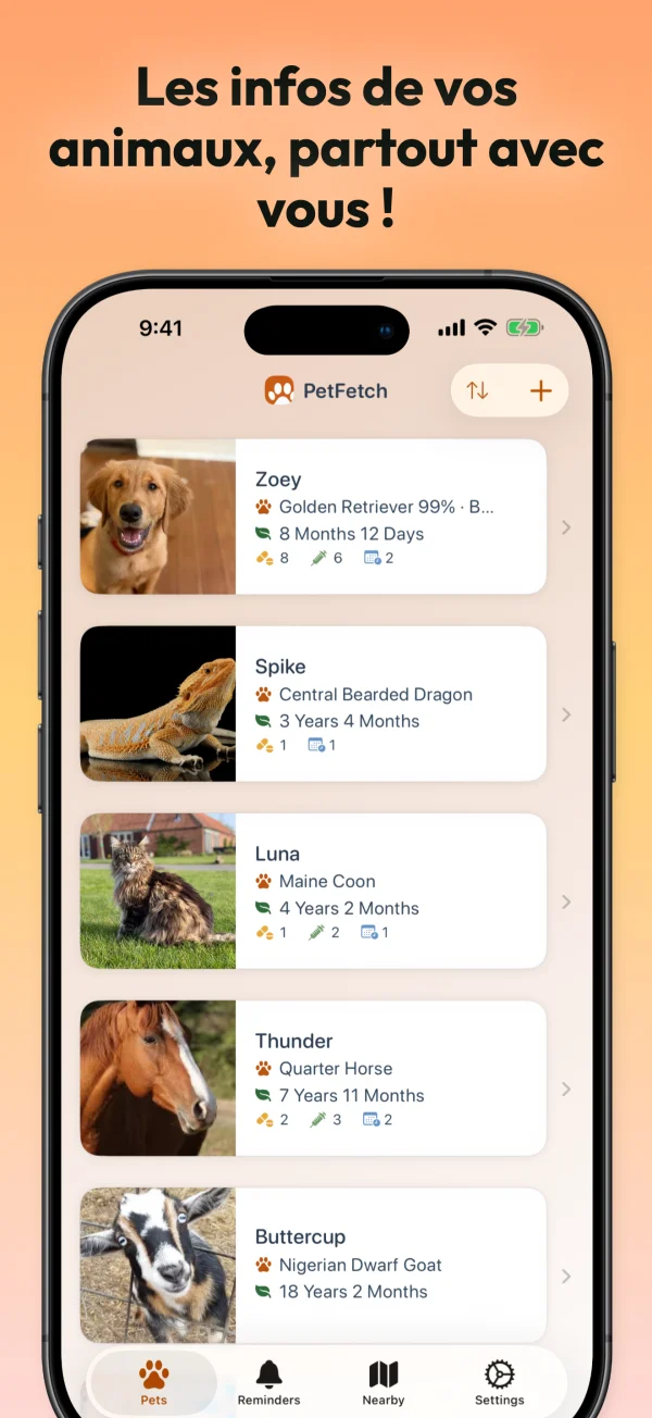 PetFetch app screenshot 01